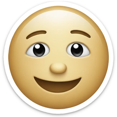 A simple smiling face with tear drop sticker