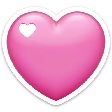 Pink auta heart sticker