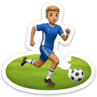Joueur de foot sticker