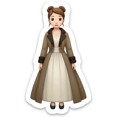 ,chica blanca, pelo castaño, pelo recogido con mondongos, vestido novia largo  con abrigo ,cuerpo entero zapatos sticker