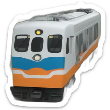 train on railway track sticker
