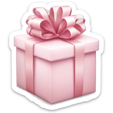 Light pink Christmas gifts under a white Christmas tree  sticker