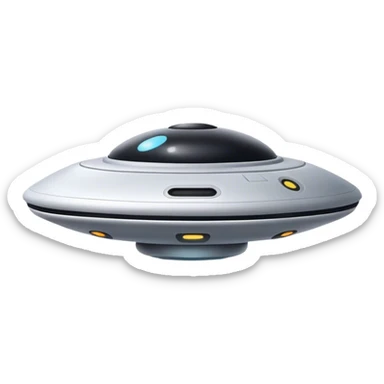 Ufo minimal design sticker