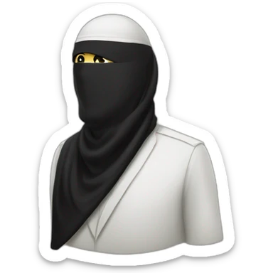 Drapeau noir avec shahada islam sticker