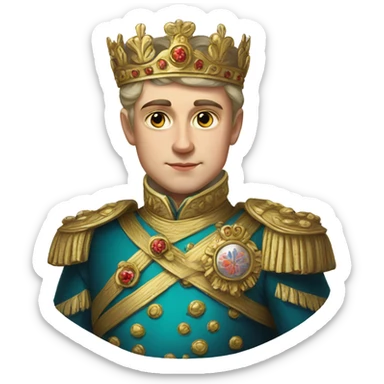 Russian emperor young  sticker