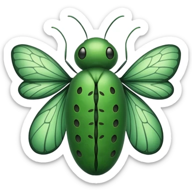 Pupa mariposa sticker
