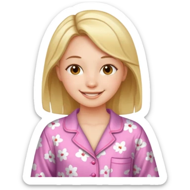 Pajama girl sticker