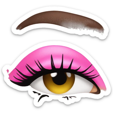 pink eyeliner product  sticker