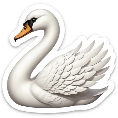 Swan sticker