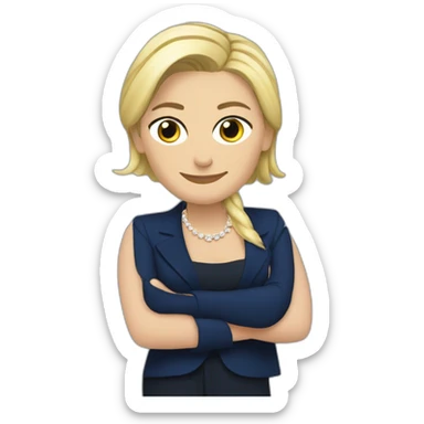 posh marine le pen sticker