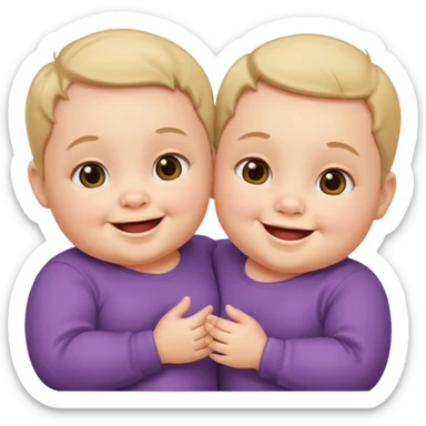 TWIN BABIES sticker