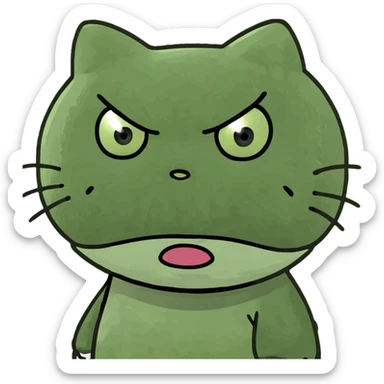 Angry hello kitty  sticker