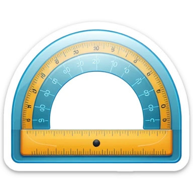 "📏" This emoji is for ruler. Then make an emoji for protractor. Which is real emoji type like the give sticker