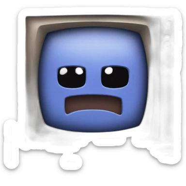 discord wumpus trapped inside of a television sticker