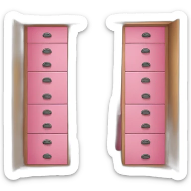 Secret pink closet alphabet sticker