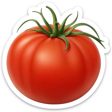 ripe juicy red tomato sticker