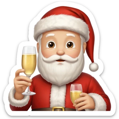 Santa Claus New Year 2026 sticker