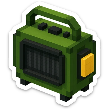 military-themed portable JBL speaker with olive green and black colors sticker