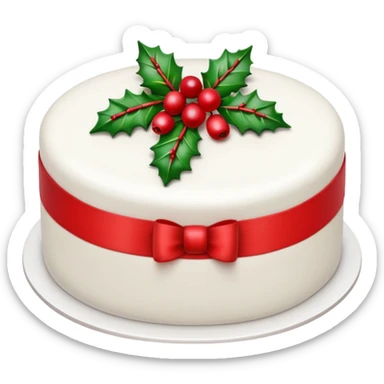 Christmas Cake sticker