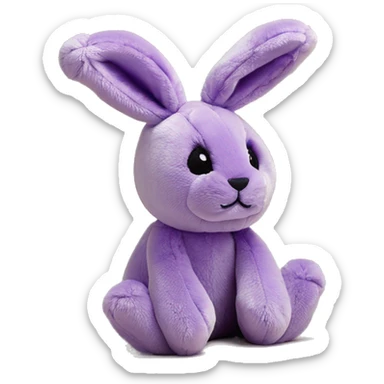 Tulip purple blossom jellycat bunny sticker