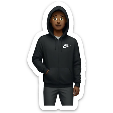 Black Nike hoodie  sticker