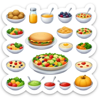 Weight loss menu sticker