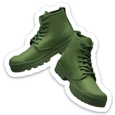 Original Palladium pampa Mens Low Boot Green sticker