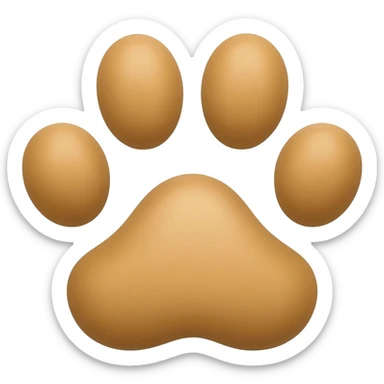 empreintes de pattes de chien sticker