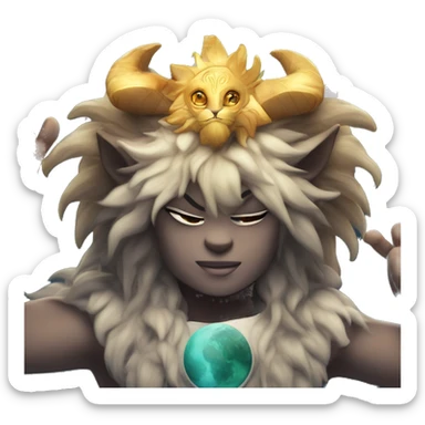 leo sun virgo moon capricorn rising as a pers sticker