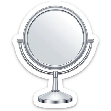 Makeup mirror sticker