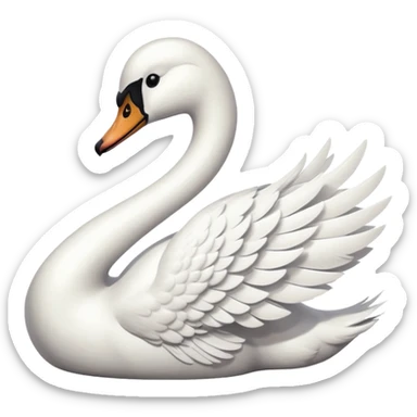 Swan sticker