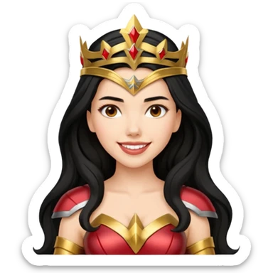 Scarlett Johansson as a wonder woman sticker