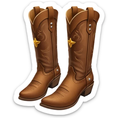 cowboy boots emoji sticker