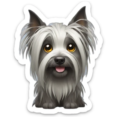 witchy Skye Terrier sticker