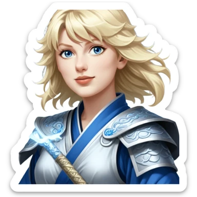 Moonlit Samurai sticker