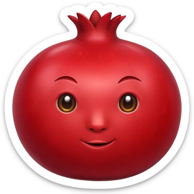 Make a pomegranate emoji sticker