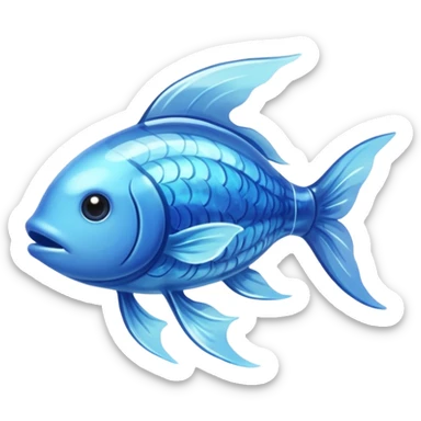 water elemental fish with water effects sticker