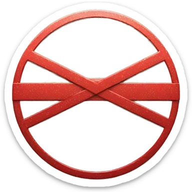 no entry red sign sticker