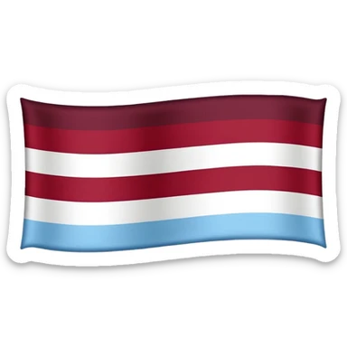 Austria flag with dark burgandy and light blue colours instead Weymouth Fc sign sticker