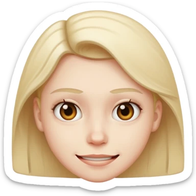 awkward forced Half smile smirk sticker