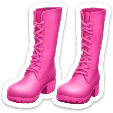 Pink boots sticker