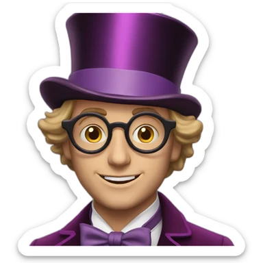 willy wonka tell me more sticker