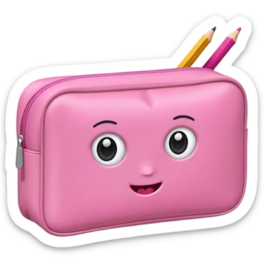 pink Pencil Case sticker