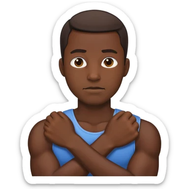 a man on choke hold sticker