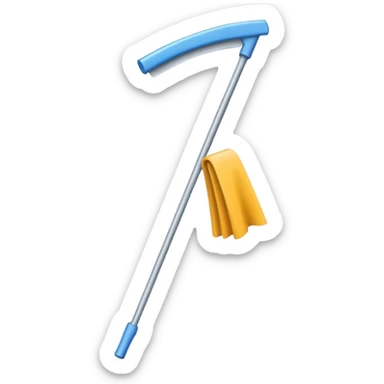 Hanging Bent Knee Wiper sticker