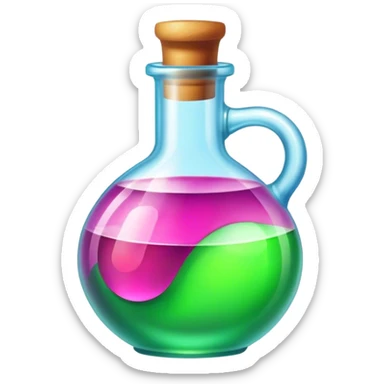 dnd item icon, health potion sticker