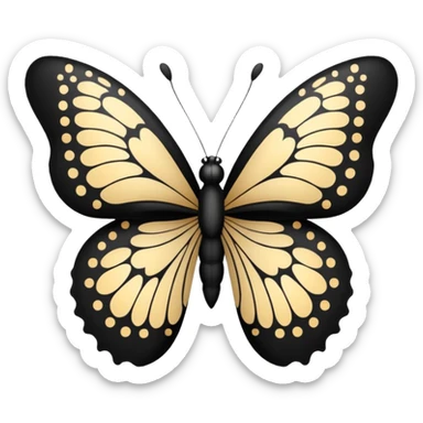 semi colon butterfly sticker