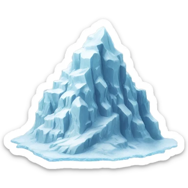 swiss ice mountain sticker