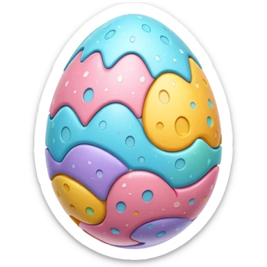 Easter egg sticker