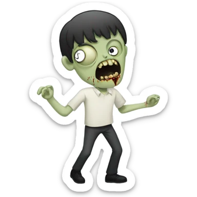 ian curtis zombie dancing sticker